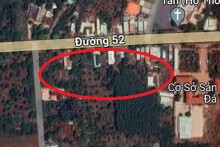 Đất có quy hoạch ở xã Long Tân, huyện Đất Đỏ, tỉnh Bà Rịa - Vũng Tàu