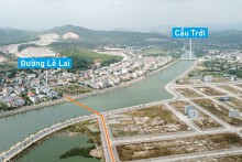 Vị trí sẽ xây cầu vượt sông Trới ở Hoành Bồ, TP Hạ Long, Quảng Ninh