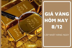 Giá vàng hôm nay 8/12: Vàng SJC điều chỉnh trái chiều, mức giảm cao nhất 250.000 đồng/lượng