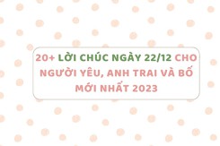 20+ lời chúc ngày 22/12 cho người yêu, anh trai và bố mới nhất 2023