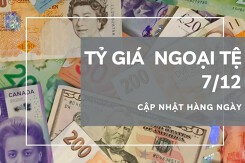 Tỷ giá ngoại tệ hôm nay 7/12: Biến động không đồng nhất