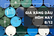 Giá xăng dầu hôm nay 8/12: Tiếp đà lao dốc do triển vọng kinh tế yếu, nguồn cung ở Mỹ cao