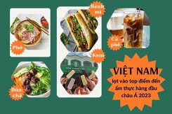 Việt Nam được xướng tên là điểm đến ẩm thực hàng đầu châu Á 2023