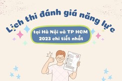 Lịch thi đánh giá năng lực tại Hà Nội và TP HCM 2023 chi tiết nhất