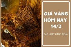 Giá vàng hôm nay 14/2: Điều chỉnh giảm từ 50.000 đồng/lượng đến 100.000 đồng/lượng
