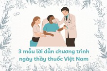 3 mẫu lời dẫn chương trình Ngày Thầy thuốc Việt Nam hay, mới nhất 2023