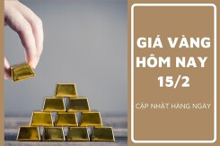 Giá vàng hôm nay 15/2: Giảm từ 50.000 đồng/lượng đến 100.000 đồng/lượng