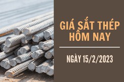 Giá sắt thép xây dựng hôm nay 15/2: Tăng trở lại, đạt mức 4.071 nhân dân tệ/tấn