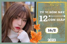 Tử vi hàng ngày hôm nay của 12 con giáp 16/2/2023: Dậu tài lộc tăng tiến, Dần tình duyên trầm lắng