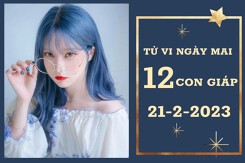 Tử vi ngày mai của 12 con giáp 21/2/2023: Dậu tài lộc thất thoát, Tỵ tình cảm trục trặc