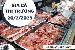 Giá cả thị trường hôm nay 20/2/2023: Thịt heo ghi nhận mức giá ổn định tại Farmers' Market, Co.op Mart