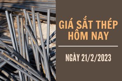 Giá sắt thép xây dựng hôm nay 21/2: Tăng đạt mức 4.234 nhân dân tệ/tấn