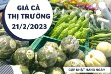 Giá cả thị trường hôm nay 21/2/2023: Siêu thị bán nhiều mặt hàng rau củ quả khác nhau