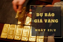 Dự báo giá vàng 23/2: Nhích nhẹ vào đầu phiên?