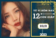 Tử vi hàng ngày hôm nay của 12 con giáp 23/2/2023: Thìn tài lộc thịnh vượng, Tuất tình duyên có tranh cãi