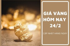 Giá vàng hôm nay 24/2: Vàng SJC ghi nhận giảm không quá 100.000 đồng/lượng