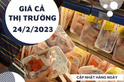 Giá cả thị trường hôm nay 24/2/2023: Farmers' Market, Bách Hóa Xanh ghi nhận giá thịt gà ổn định