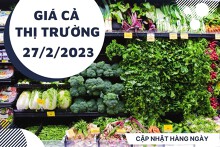 Giá cả thị trường hôm nay 27/2/2023: Rau củ quả tươi ngon tại Farmers' Market và Co.op Mart
