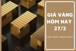Giá vàng hôm nay 27/2: Vàng SJC giảm từ 100.000 đồng/lượng đến 150.000 đồng/lượng sáng đầu tuần