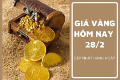Giá vàng hôm nay 28/2: Ghi nhận tăng không quá 100.000 đồng/lượng