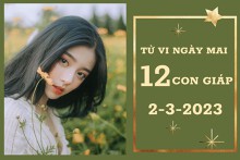 Tử vi ngày mai của 12 con giáp 2/3/2023: Dậu tài lộc tăng tiến, Mão sự nghiệp vô lo