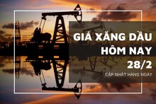 Giá xăng dầu hôm nay 28/2: Giảm trở lại với mức điều chỉnh dưới 1%