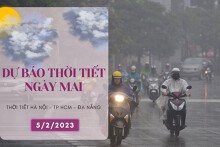 Dự báo thời tiết ngày mai 5/2/2023: Hà Nội mưa phùn, trời rét, Đà Nẵng đêm mưa lạnh, TP HCM sáng nắng chiều mưa