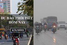 Dự báo thời tiết hôm nay 6/2/2023: Hà Nội và Đà Nẵng đều có mưa nhỏ và sương mù, TP HCM ngày nắng, ít mưa