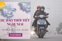Dự báo thời tiết ngày mai 7/2/2023: Hà Nội duy trì mưa nhỏ, trời lạnh, Đà Nẵng ngày nắng, TP HCM nắng nhiều, ít mưa