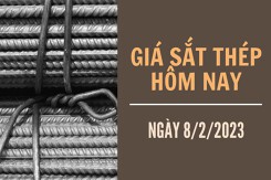 Giá sắt thép xây dựng hôm nay 8/2: Dứt đà giảm trên Sàn Thượng Hải