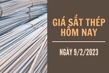 Giá sắt thép xây dựng hôm nay 9/2: Tăng đạt mức 4.097 nhân dân tệ/tấn