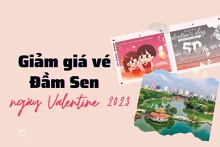 Công viên Đầm Sen giảm giá ‘khủng’ các loại vé ngày Valentine 14/2/2023
