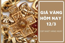 Giá vàng hôm nay 12/3: Vàng SJC ghi nhận mức tăng cao nhất 450.000 đồng/lượng