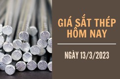 Giá sắt thép xây dựng hôm nay 13/3: Tăng lên mức 4.360 nhân dân tệ/tấn đầu tuần