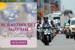 Dự báo thời tiết ngày mai 15/3/2023: Hà Nội trời vẫn rét, Đà Nẵng tăng nhiệt, TP HCM nắng nóng 35 độ