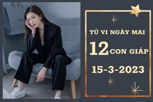 Tử vi ngày mai của 12 con giáp 15/3/2023: Thìn tài lộc bấp bênh, Dậu tình yêu kém sắc