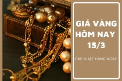 Giá vàng hôm nay 15/3: Vàng SJC điều chỉnh trái chiều 50.000 đồng/lượng