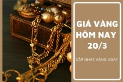 Giá vàng hôm nay 20/3: Giảm trở lại từ 100.000 đồng/lượng đến 400.000 đồng/lượng phiên đầu tuần