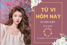 Tử vi hàng ngày hôm nay của 12 con giáp 21/3/2023: Thân tiền bạc dư dả, Mùi sự nghiệp thăng tiến