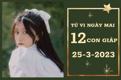Tử vi ngày mai của 12 con giáp 25/3/2023: Dậu tài lộc tạm ổn, Tý tình cảm tươi đẹp