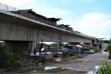 Cầu Nam Lý được tiếp tục thi công sau 4 năm tạm ngưng
