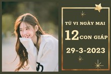 Tử vi ngày mai của 12 con giáp 29/3/2023: Hợi tài lộc tăng, Tỵ tình cảm hanh thông