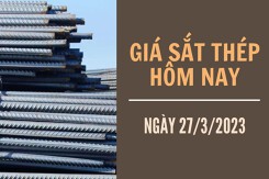 Giá sắt thép xây dựng hôm nay 27/3: Tăng trở lại lên mức 4.102 nhân dân tệ/tấn