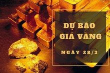 Dự báo giá vàng 28/3: Vàng SJC giảm trở lại theo thị trường thế giới?