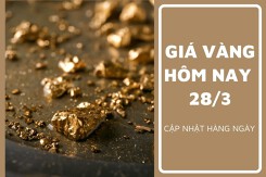 Giá vàng hôm nay 28/3: Giảm không quá 100.000 đồng/lượng