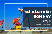 Giá xăng dầu hôm nay 27/3: Nối dài đà giảm dưới 0,5% từ cuối tuần trước