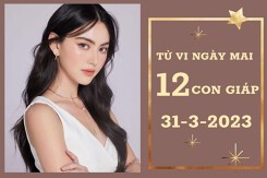 Tử vi ngày mai của 12 con giáp 31/3/2023: Mão tài lộc hanh thông, Dậu tình yêu gặp trở ngại