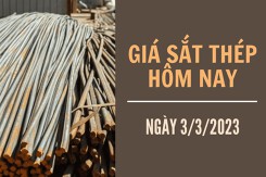 Giá sắt thép xây dựng hôm nay 3/3: Duy trì đà tăng, đạt mức 4.262 nhân dân tệ/tấn