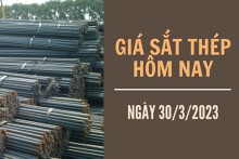 Giá sắt thép xây dựng hôm nay 30/3: Quay đầu giảm