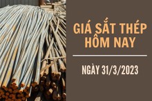 Giá sắt thép xây dựng hôm nay 31/3: Ghi nhận tăng, hiện ở mức 4.167 nhân dân tệ/tấn